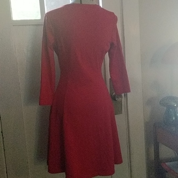 Red old navy dress, A line long sleeve! Small S/P - Picture 2 of 4